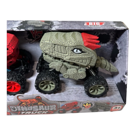 Dinosaur Monster Truck Toy Cars - Dino 4 Wheel Cars for Toddlers - Picture 8 of 11